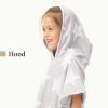 Poncho de baie pentru copii Homelevel, 4-7 ani, Gri, Bumbac, 54888.22.02
