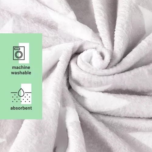 Poncho de baie pentru copii Homelevel, 8-11 ani, Gri, Bumbac, 54888.22.03
