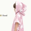 Poncho de baie pentru copii Homelevel, 1-3 ani, Roz, Bumbac organic, 54931.10.01