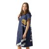 Poncho de baie pentru copii Homelevel, 8-13 ani, Multicolor, Bumbac organic, 54934.04.01