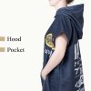 Poncho de baie pentru copii Homelevel, 8-13 ani, Multicolor, Bumbac organic, 54934.04.01