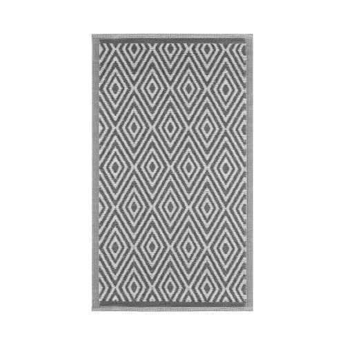 Covor exterior pentru terasa Jemidi, 90 x 150 cm, Negru, Prolipopilena, 55323.01.01