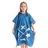 Poncho de baie pentru copii Homelevel, 4-7 ani, Multicolor, Bumbac organic, 54931.04.02