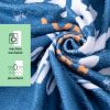Poncho de baie pentru copii Homelevel, 4-7 ani, Multicolor, Bumbac organic, 54931.04.02