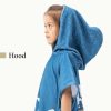 Poncho de baie pentru copii Homelevel, 4-7 ani, Multicolor, Bumbac organic, 54931.04.02