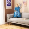 Poncho de baie pentru copii Homelevel, 4-7 ani, Multicolor, Bumbac organic, 54931.04.02