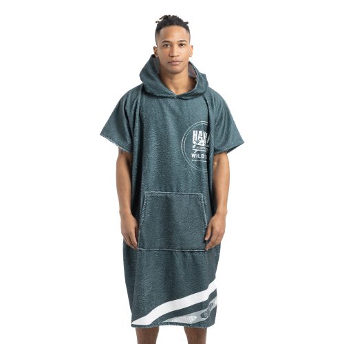 Poncho de baie unisex Homelevel, Universal, Albastru, Bumbac / Poliester, 54936.17