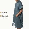 Poncho de baie unisex Homelevel, Universal, Albastru, Bumbac / Poliester, 54936.17