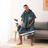 Poncho de baie unisex Homelevel, Universal, Albastru, Bumbac / Poliester, 54936.17