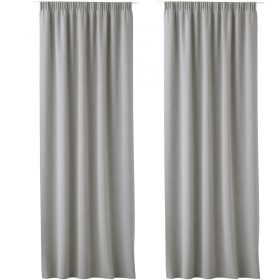   Set 2 Draperii Lola cu rejansa Jemidi, 140 x 250 cm, Gri, Poliester, 55308.25.02