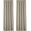 Set 2 Perdele Lola cu rejansa Jemidi, 140 x 250 cm, Bej, Poliester, 55308.11.02