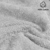 Halat de baie din tesatura Homelevel, 6XL, Gri / Roz, Bumbac organic, 54856.10.36