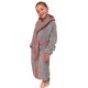 Halat de baie pentru copii Homelevel, 152, Gri / Roz, Bumbac organic, 54864.20.39