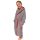 Halat de baie pentru copii Homelevel, 176, Gri / Roz, Bumbac organic, 54864.20.41