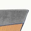 Prosop pentru sezlong Jemidi, 80 x 200 cm, Gri, Bumbac organic, 54941.22