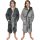 Halat de baie reversibil pentru copii Homelevel, 9-10 ani, Gri, Poliester, 55056.1.01