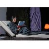 Patura cu maneci pentru TV Homelevel, 200 x 150 cm, Gri, Poliester, 55432.19.01