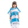 Poncho de baie pentru copii Homelevel, 8-11 ani, Multicolor, Bumbac organic, 54931.32.01