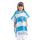 Poncho de baie pentru copii Homelevel, 8-11 ani, Multicolor, Bumbac organic, 54931.32.01
