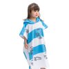 Poncho de baie pentru copii Homelevel, 8-11 ani, Multicolor, Bumbac organic, 54931.32.01