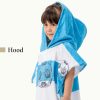 Poncho de baie pentru copii Homelevel, 8-11 ani, Multicolor, Bumbac organic, 54931.32.01
