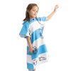 Poncho de baie pentru copii Homelevel, 4-7 ani, Multicolor, Bumbac organic, 54931.32.02