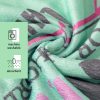 Poncho de baie pentru copii Homelevel, 8-11 ani, Multicolor, Bumbac organic, 54931.71.01