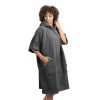Poncho de baie unisex Homelevel, S-M, Gri, Bumbac organic, 54881.19.19