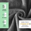 Poncho de baie unisex Homelevel, L-XL, Gri, Bumbac organic, 54881.19.20