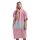 Poncho de baie unisex Homelevel, L-XL, Roz / Gri, Bumbac organic, 54881.10.20
