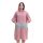 Poncho de baie pentru copii Homelevel, 10-13 ani, Roz / Gri, Bumbac organic, 54880.10.43