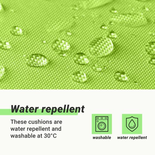 Perna hidrofuga pentru scaun cu spatar inalt Jemidi, 120 x 50 cm, Verde, Poliester, 55522.07