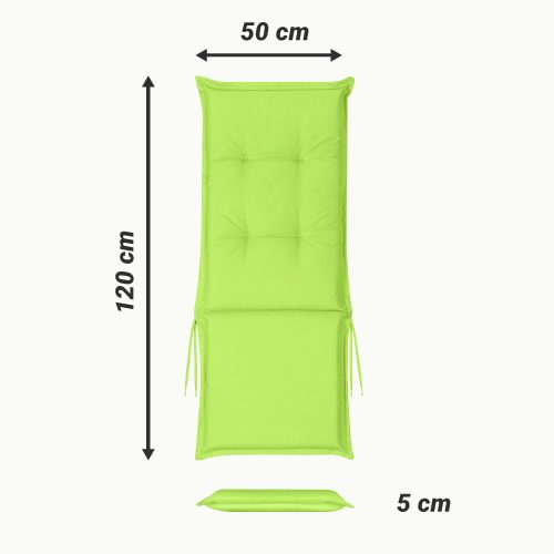 Perna hidrofuga pentru scaun cu spatar inalt Jemidi, 120 x 50 cm, Verde, Poliester, 55522.07