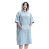 Poncho de baie pentru copii Homelevel, 10-13 ani, Albastru, Bumbac organic, 54976.43