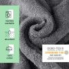 Poncho de baie pentru copii Homelevel, 6-9 ani, Gri, Bumbac organic, 54978.42