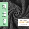 Poncho de baie pentru copii Homelevel, 10-13 ani, Gri, Bumbac organic, 54978.43