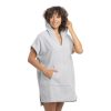Poncho de plaja pentru femei Homelevel, S, Gri, Bumbac organic, 54982.1