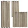 Perdea opaca Stella cu inele Jemidi, 300 x 245 cm, Maro, Poliester, 55288.24.01