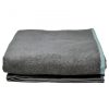 Prosop de sauna unisex Homelevel, 100 x 180 cm, Gri, Bumbac organic, 54937.02