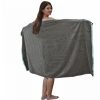 Prosop de sauna unisex Homelevel, 100 x 180 cm, Gri, Bumbac organic, 54937.02