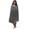Prosop de sauna unisex Homelevel, 100 x 180 cm, Gri, Bumbac organic, 54937.02