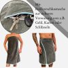 Halat de sauna pentru femei Homelevel, Universal, Albastru, Bumbac organic, 54987.17
