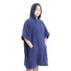 Poncho de baie pentru copii Homelevel, 10-13 ani, Albastru, Bumbac organic, 54880.17.43