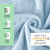 Poncho de baie unisex Homelevel, L-XL, Albastru, Bumbac organic, 54881.23.20