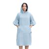 Poncho de baie pentru copii Homelevel, 10-13 ani, Albastru, Bumbac organic, 54880.23.43