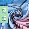 Poncho de baie pentru copii Homelevel, 8-13 ani, Multicolor, Bumbac organic, 54934.33