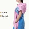 Poncho de baie pentru copii Homelevel, 8-13 ani, Multicolor, Bumbac organic, 54934.33