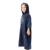 Poncho de baie pentru copii Homelevel, 6-9 ani, Albastru, Bumbac organic, 54983.42