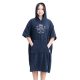 Poncho de baie pentru copii Homelevel, 9-10 ani, Albastru, Bumbac organic, 54983.43