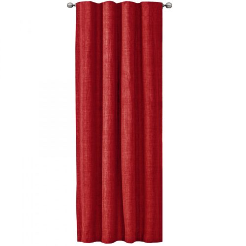 Perdea Elfie Opac cu rejansa Jemidi, 140 x 245 cm, Rosu, Poliester, 55333.09